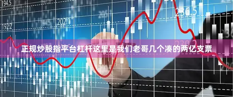 正规炒股指平台杠杆这里是我们老哥几个凑的两亿支票